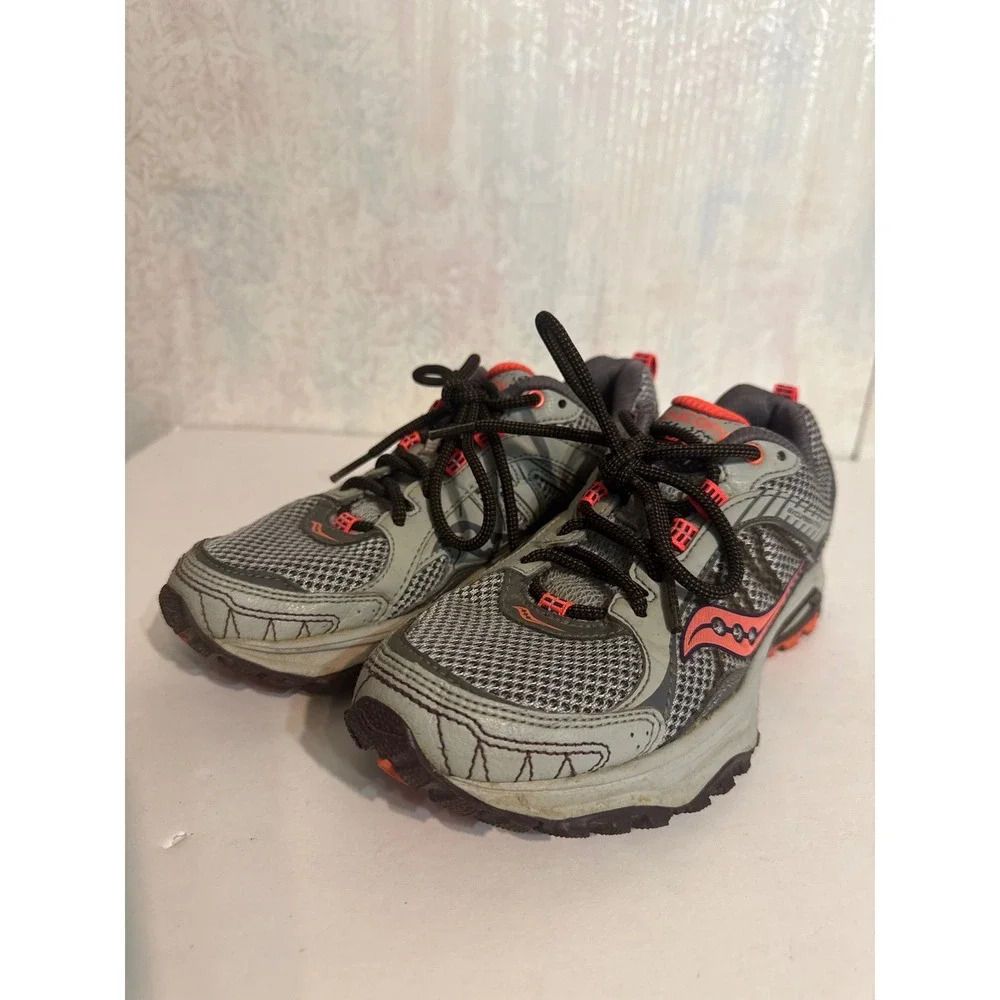 Saucony Excursion TR9 Womens Trail Running Shoes Grey Coral S15249-1 Size 7